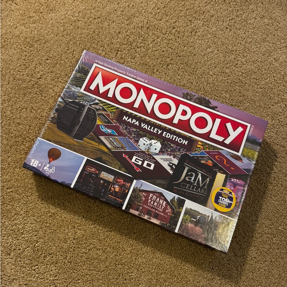 Monopoly Napa Valley Edition Board Game